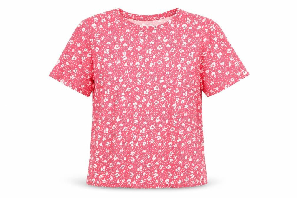 Womens UK Size S Dunnes Stores Pink Basic T-Shirt