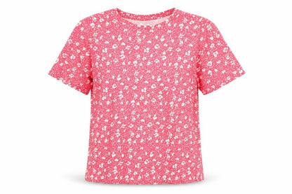 Womens UK Size S Dunnes Stores Pink Basic T-Shirt