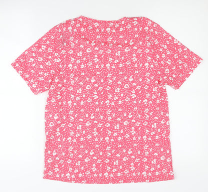 Womens UK Size S Dunnes Stores Pink Basic T-Shirt