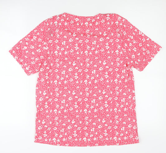 Womens UK Size S Dunnes Stores Pink Basic T-Shirt