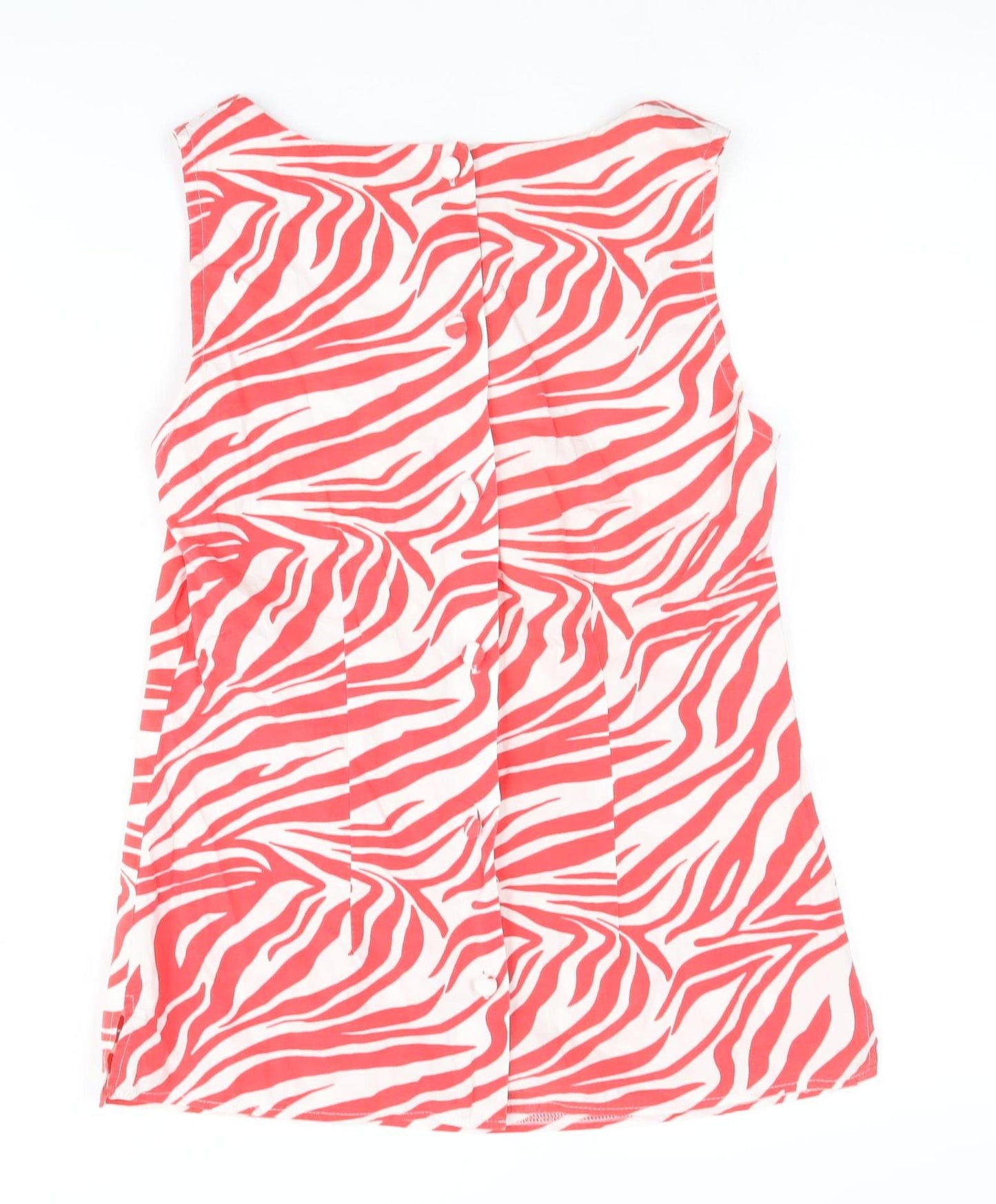 Womens UK Size 8 Et Vous Red Basic Blouse