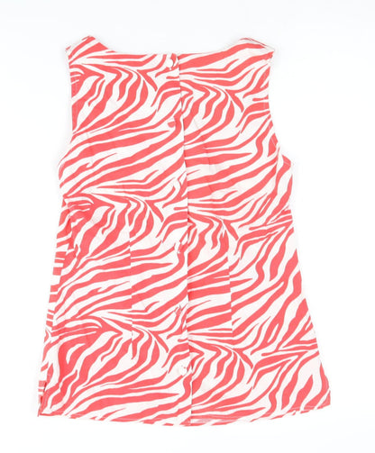 Womens UK Size 8 Et Vous Red Basic Blouse