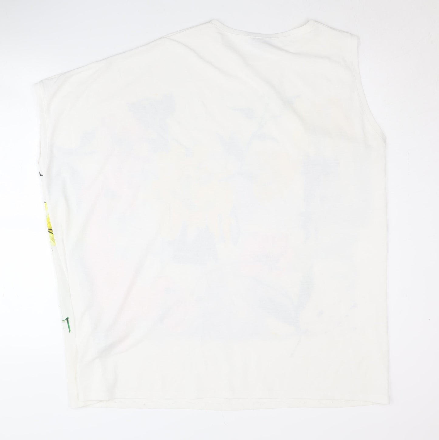 Zara Women's Multicoloured Floral Sleeveless T-Shirt M