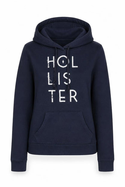 Womens UK Size XS Hollister Blue Pullover Hoodie
