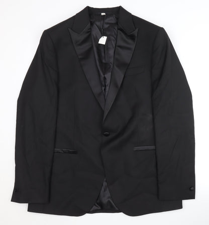 Mens UK Size 42 Marks and Spencer Regular Black Suit Jacket