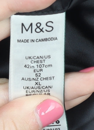 Mens UK Size 42 Marks and Spencer Regular Black Suit Jacket