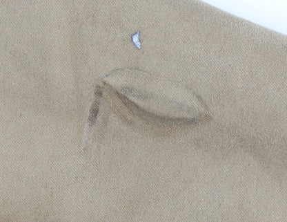 Marks & Spencer Women's Beige Motorcycle Jacket Size 12