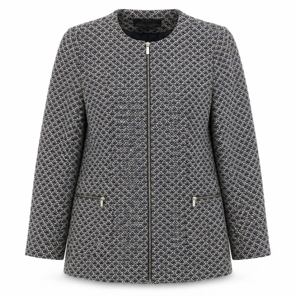 Womens UK Size L Zara Multicoloured Basic Jacket