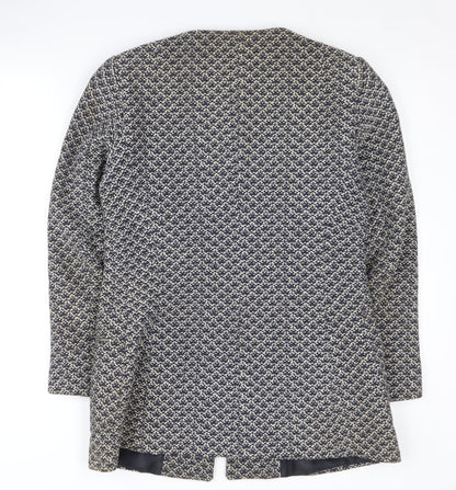 Womens UK Size L Zara Multicoloured Basic Jacket