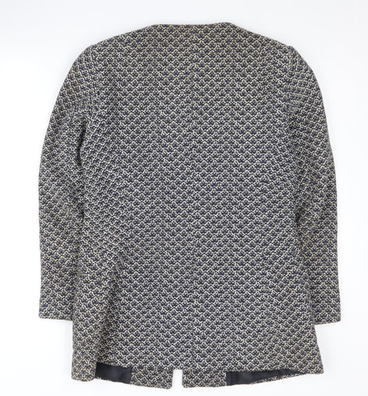 Womens UK Size L Zara Multicoloured Basic Jacket