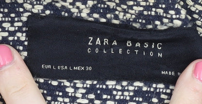 Womens UK Size L Zara Multicoloured Basic Jacket