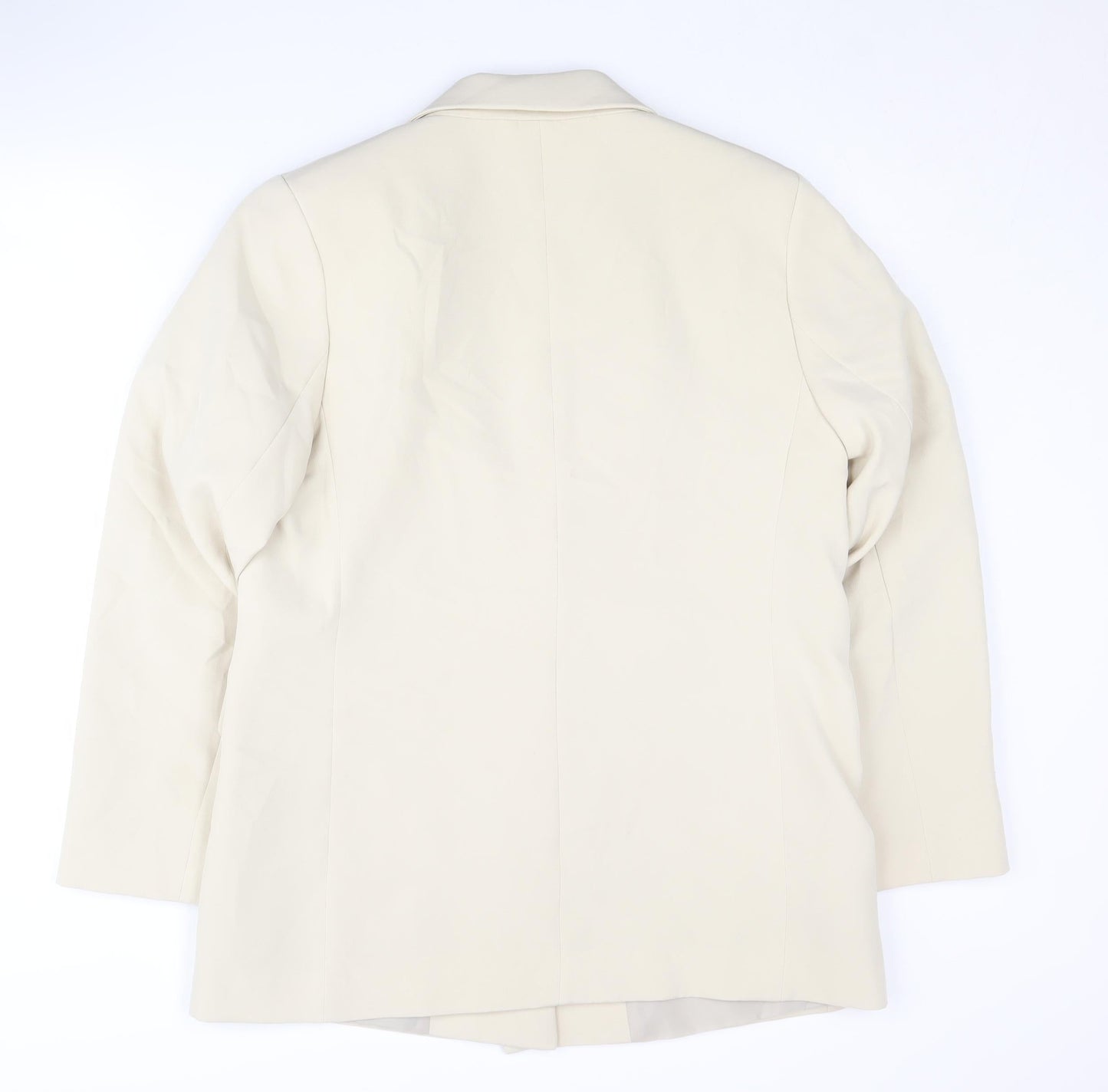 New Look Women's Beige Single-Breasted Jacket, Size 14