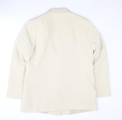 New Look Women's Beige Single-Breasted Jacket, Size 14