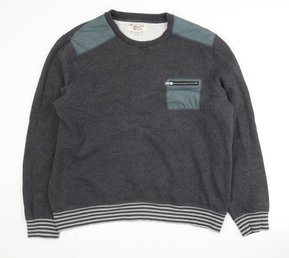 Mens UK Size XL Original Penguin Grey Pullover Sweatshirt