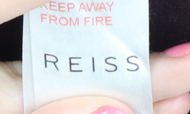 Reiss Women's Purple Hooded Coat XL