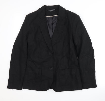 Womens UK Size 12 Classic  Black Blazer