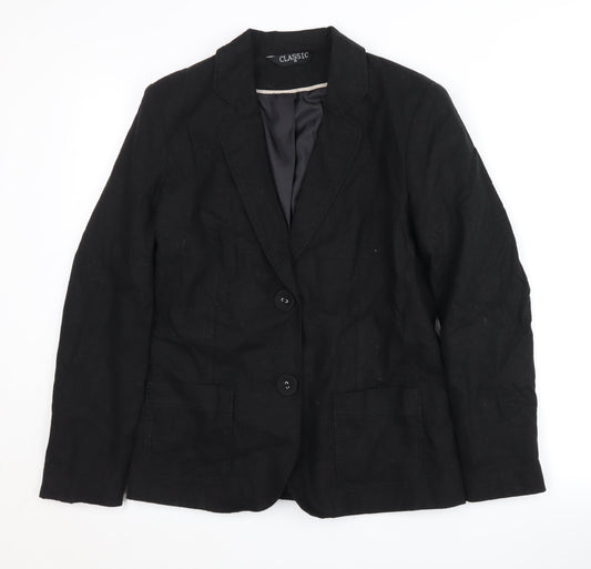 Womens UK Size 12 Classic  Black Blazer