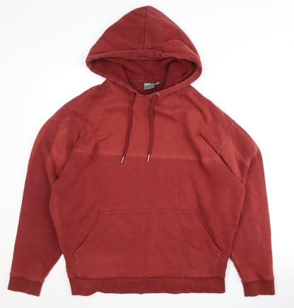 Mens UK Size M ASOS Red Pullover Hoodie