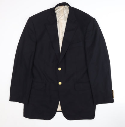 Mens UK Size 42 DAKS Regular Black Suit Jacket