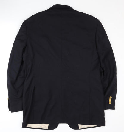 Mens UK Size 42 DAKS Regular Black Suit Jacket
