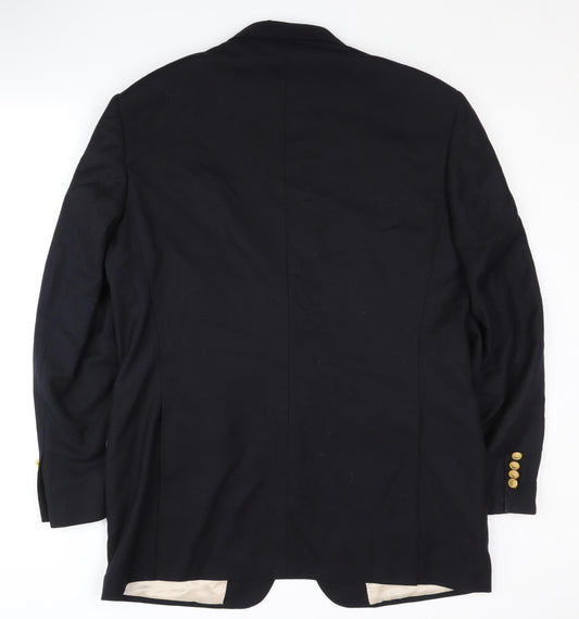 Mens UK Size 42 DAKS Regular Black Suit Jacket