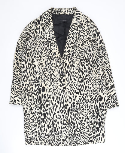 Womens UK Size M Zara Multicoloured Basic Jacket