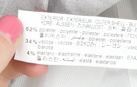 Zara Womens Grey XS Double-Breasted Blazer