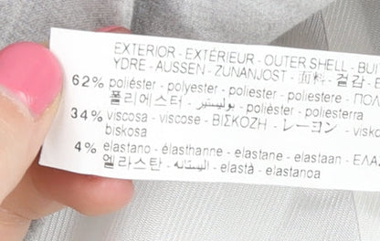 Zara Womens Grey XS Double-Breasted Blazer