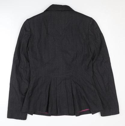 Next Women's Black Blazer Size 10 Regular Fit