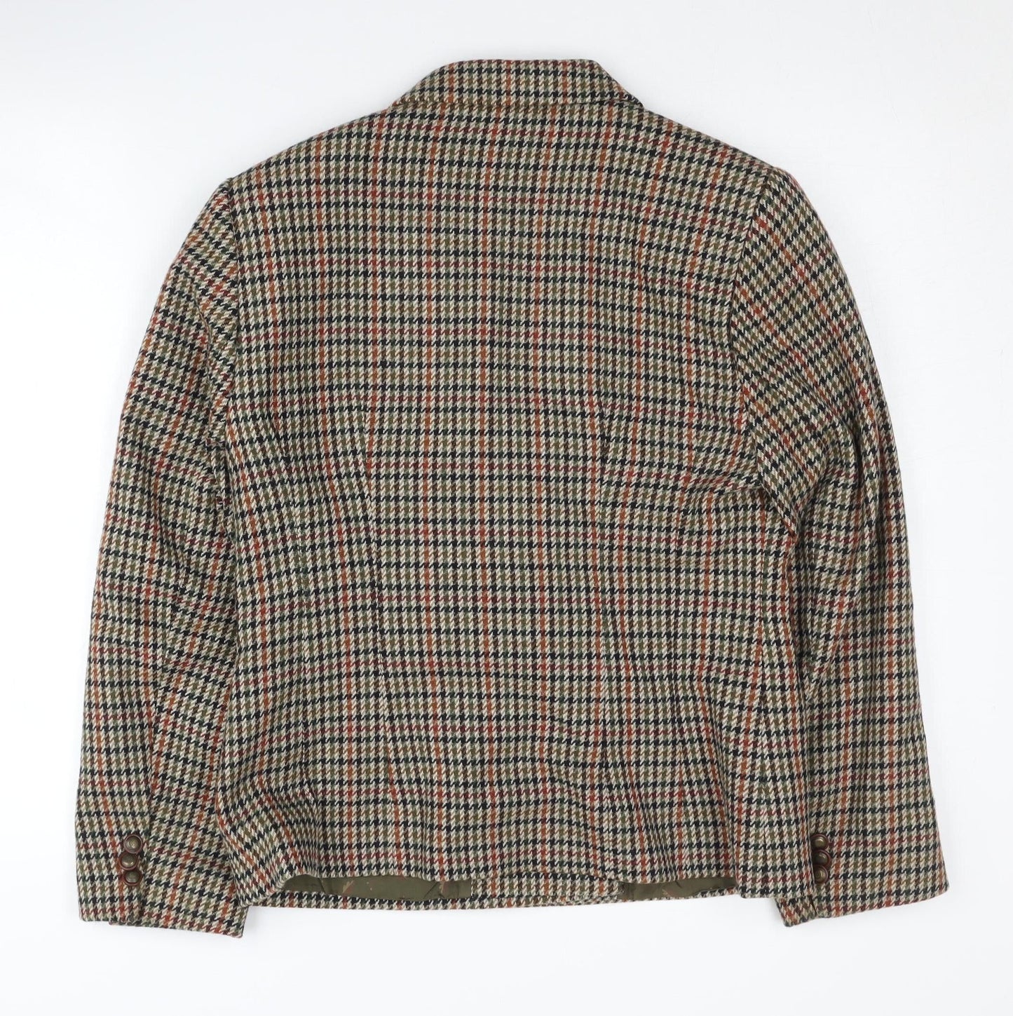 Marks and Spencer Wool Blazer, Women, Multicoloured, Size 12