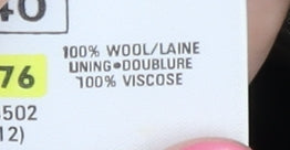 Marks and Spencer Wool Blazer, Women, Multicoloured, Size 12