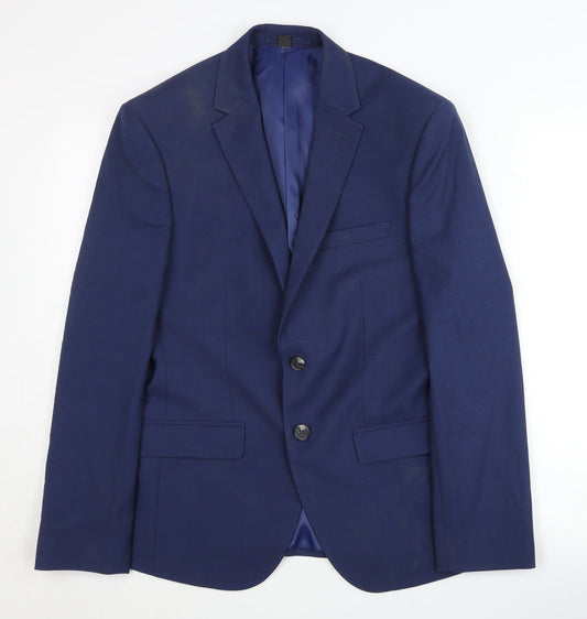 Marks and Spencer Men's Blue Blazer 38 Short