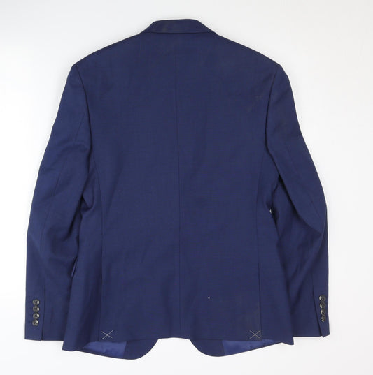 Marks and Spencer Men's Blue Blazer 38 Short