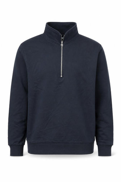 Mens UK Size M ASOS DESIGN Blue 1/2 Zip Sweatshirt
