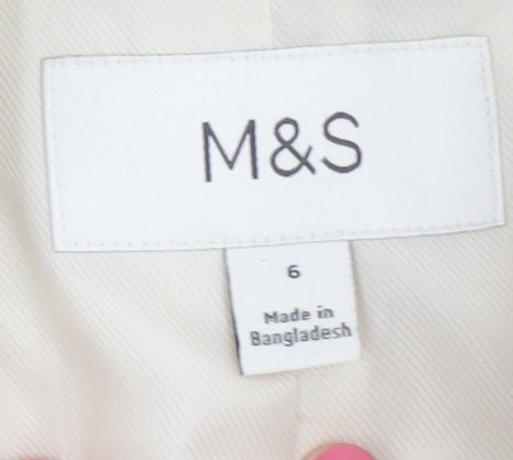 Marks and Spencer Women's Ivory Blazer, Size 6, Business