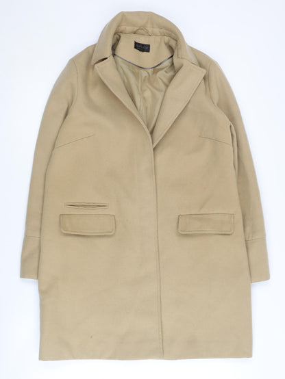 Womens UK Size 10 Topshop Beige Overcoat