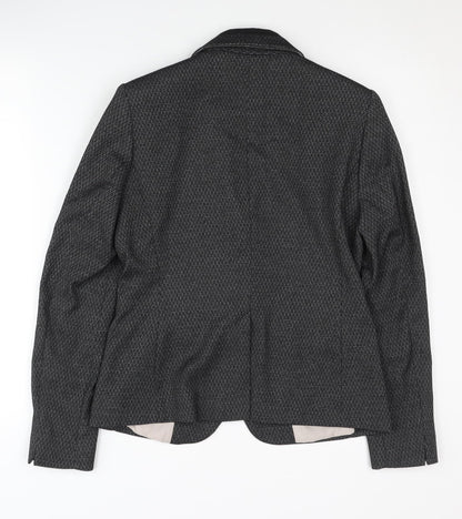Next Petite Women's Black Blazer, Size 10, Lined, Workwear