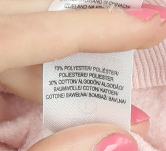 Barbie Women's Orange Pullover Sweatshirt, Size L Logo Accent