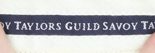 Savoy Taylors Guild Men's Grey Pleated Trousers 42R