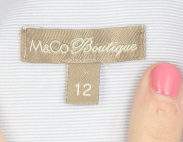 M&Co Boutique Women's White Blazer Size 12