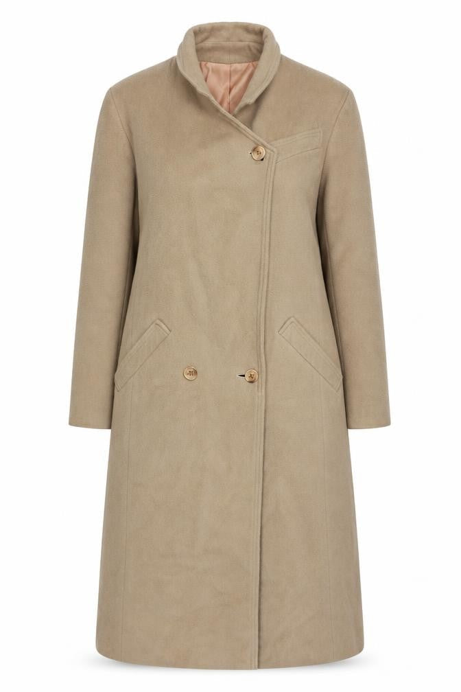 Womens UK Size 10 Wallis Beige Overcoat