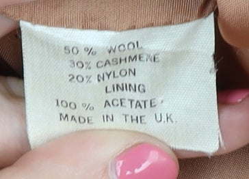 Womens UK Size 10 Wallis Beige Overcoat