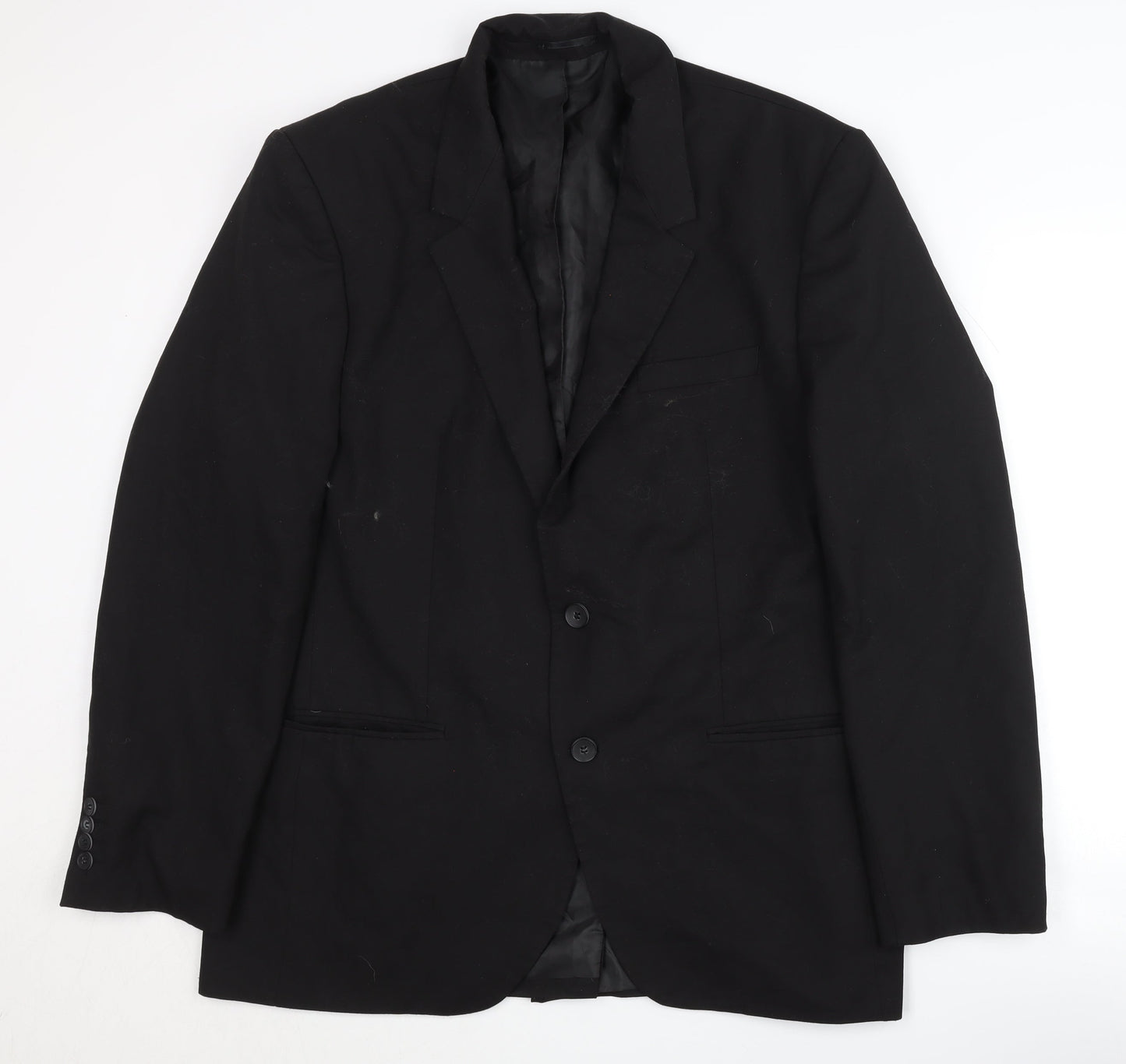 Mens UK Size 40 boohooMAN Regular Black Suit Jacket