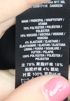 Miss Selfridge Women's Black Blazer Size 8 Slim Fit