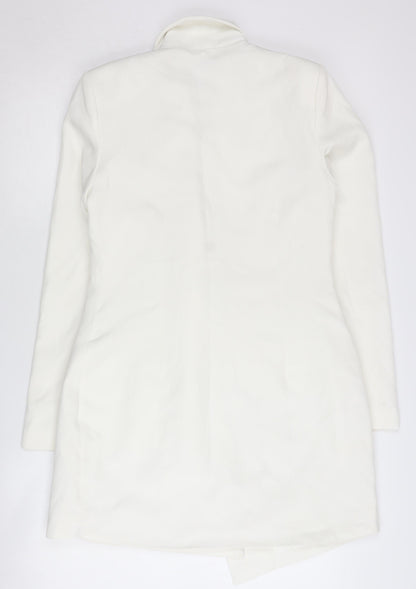 PrettyLittleThing Women's White Regular Blazer UK 10