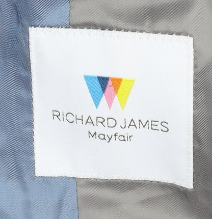 Mens UK Size 40 Richard James Regular Grey Suit Jacket