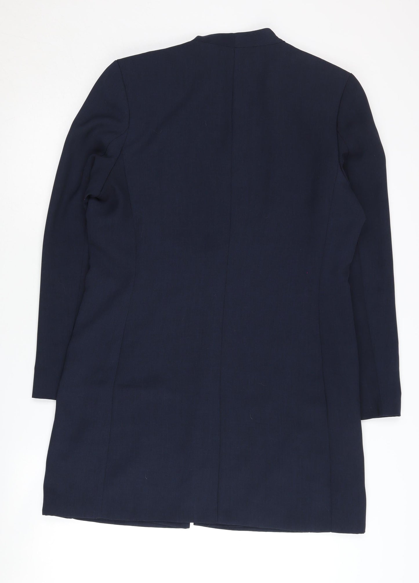 Marks & Spencer Women's Blue Blazer, Size 12, Classic Long-Sleeve