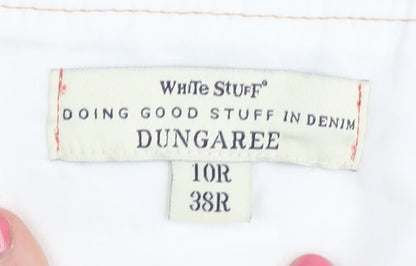 White Stuff Women's White Dungaree Size 10 Casual