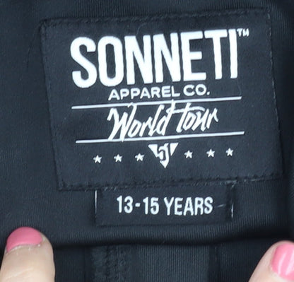 Sonneti Boys Black Full Zip Hoodie 13-15 Years