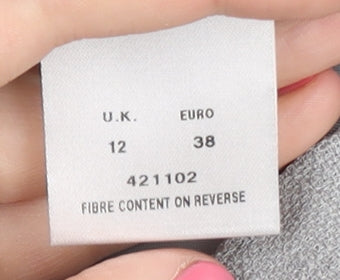 Eastex Women's Grey Blazer UK Size 12 Shawl Collar